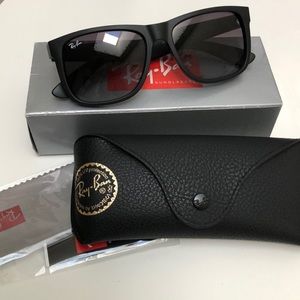 NEW Matte Black Low Bridge Ray-Ban Sunglasses